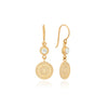 Anna Beck Mother of Pearl and Disc Drop Earrings