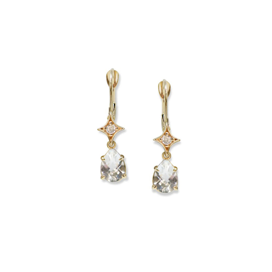 Anzie Jac+Jo Emilia Gothic Star Pear Drop Earrings