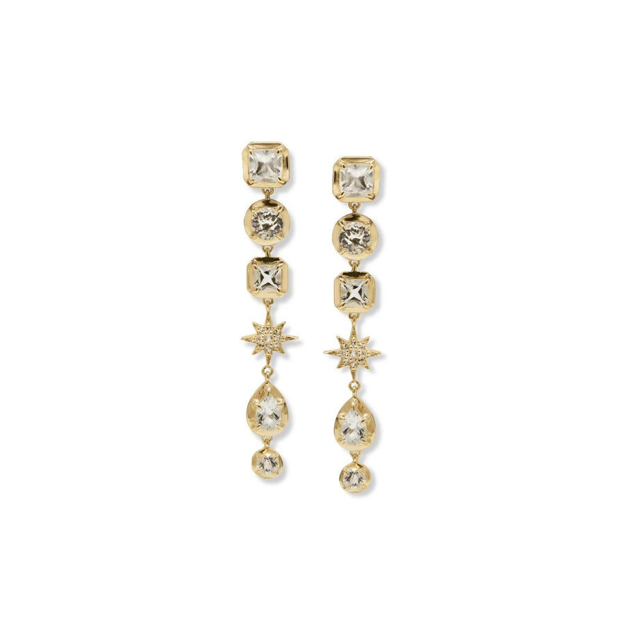 Anzie Mélia Trish Starburst Linear Earrings