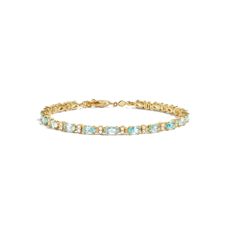 Aquamarine Tennis Bracelet