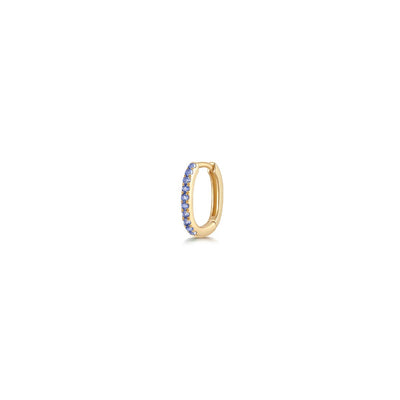 AURELIE GI Eleni Lab Grown Sapphire Paperclip Huggie