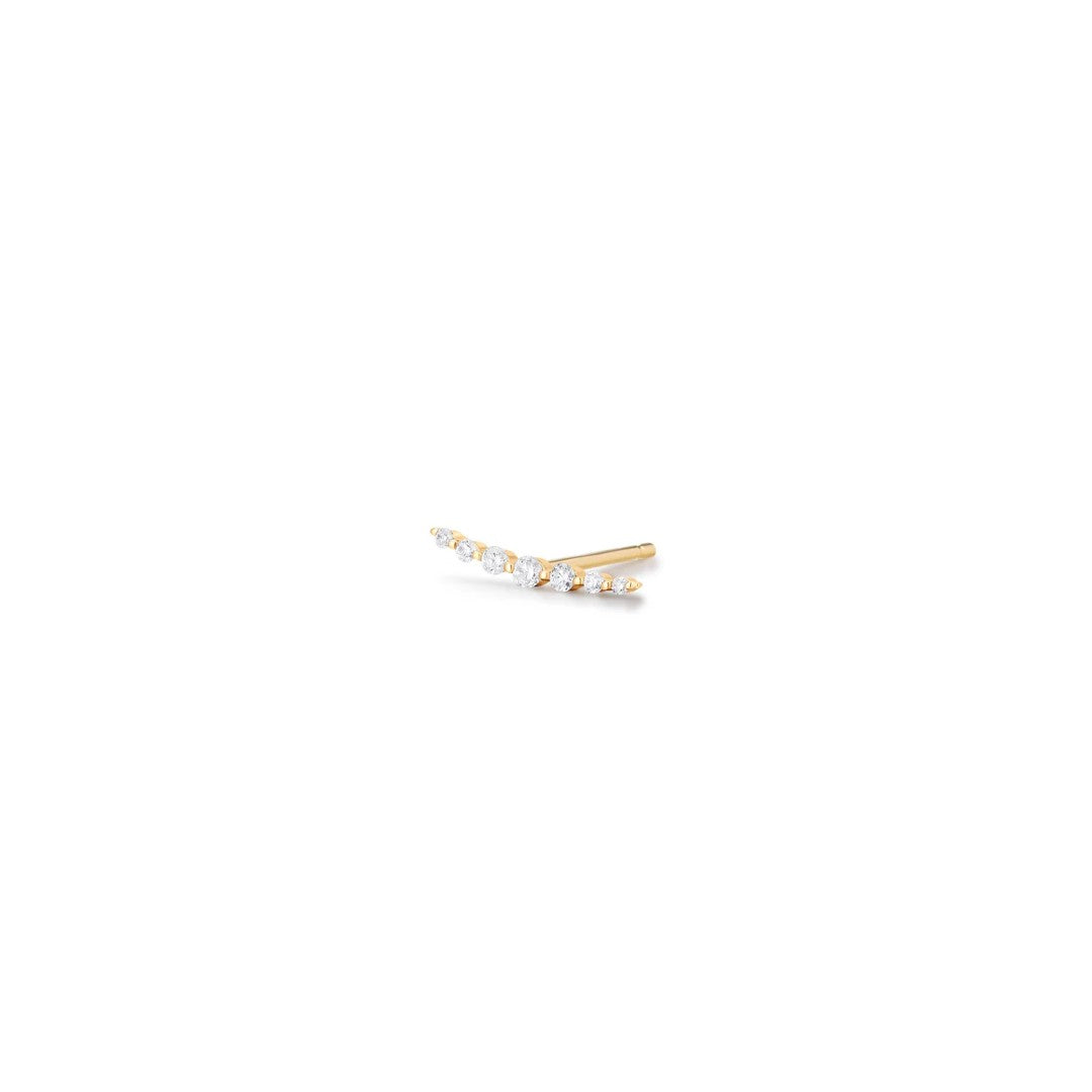 AURELIE GI Monica Single Diamond Bar Earring