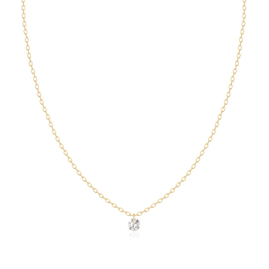 AURELIE GI Pirouette Floating Diamond Necklace
