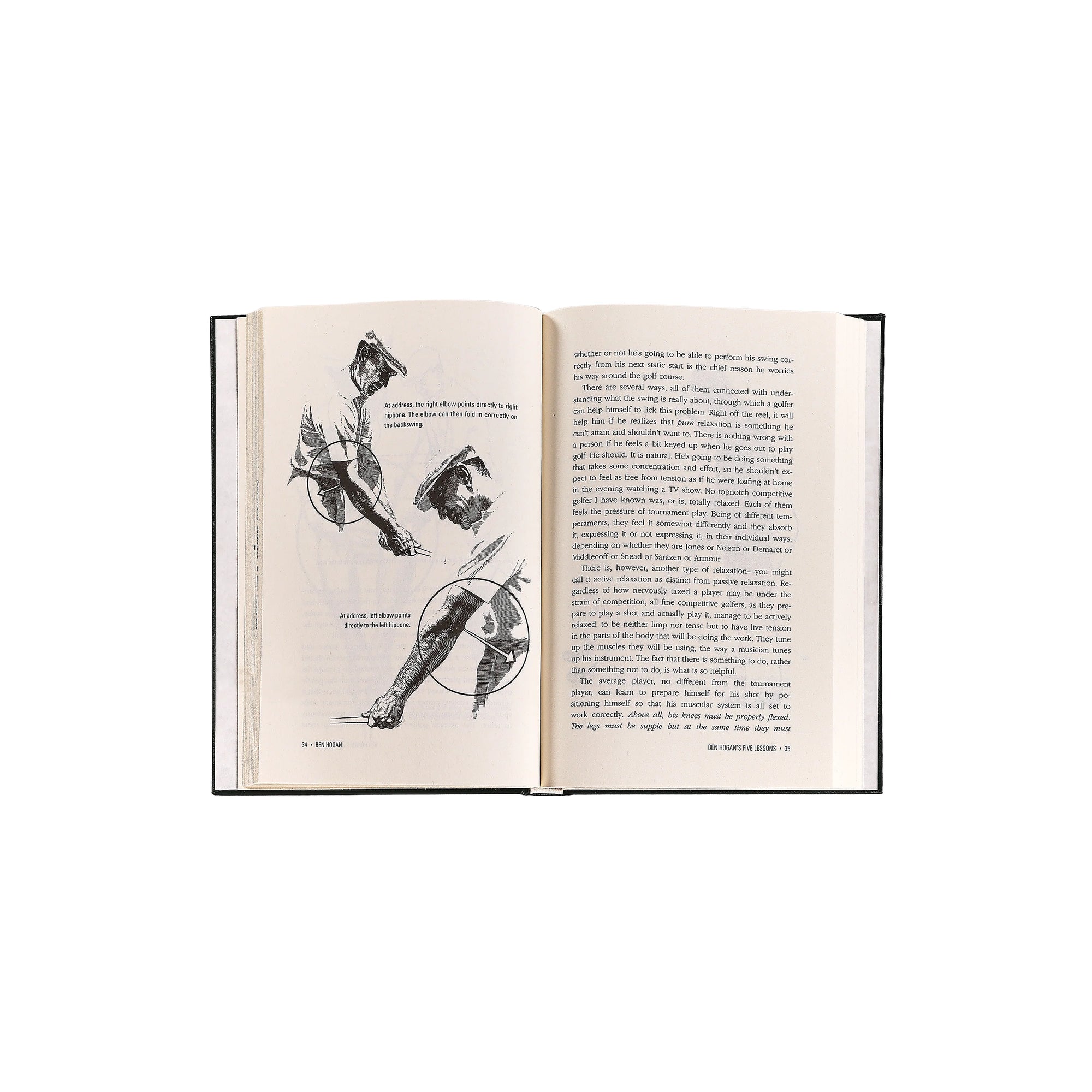 Ben Hogan's Five Lessons Leather Keepsake Book - Definitive Edition