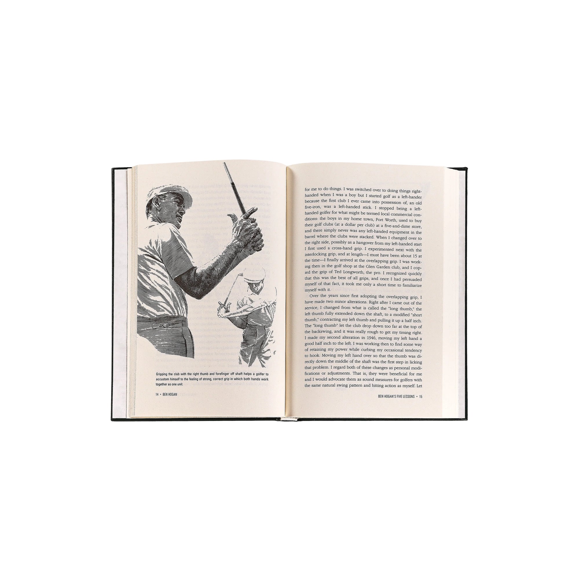 Ben Hogan's Five Lessons Leather Keepsake Book - Definitive Edition