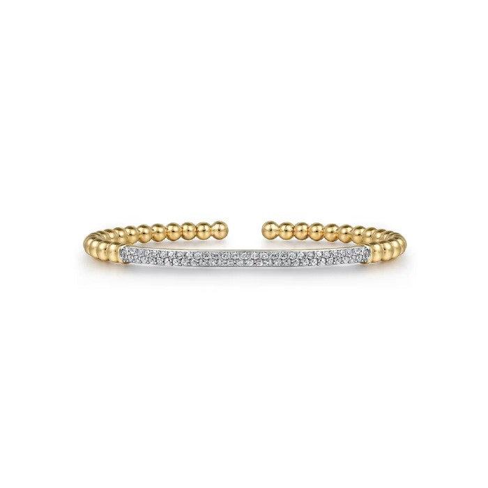 Gabriel & Co. Diamond Pave Bar Bujukan Split Bangle
