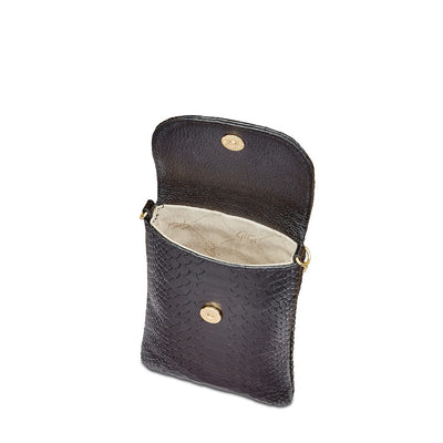 Gigi NY Python Leather Emmie Phone Crossbody