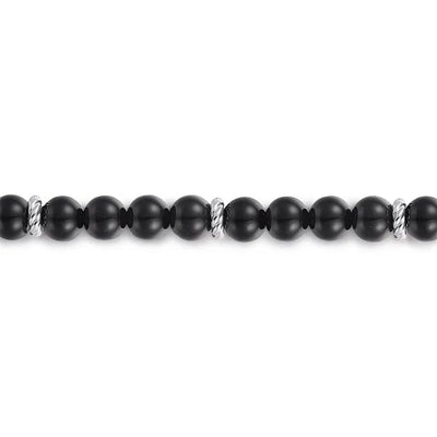 Gabriel & Co. Black Onyx Beaded Men's Bracelet