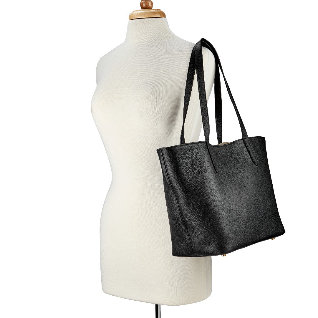 Gigi NY Pebble Leather Teddie Tote Bag