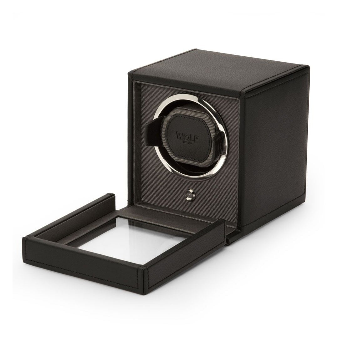 WOLF Cub Single Watch Winder with Cover
