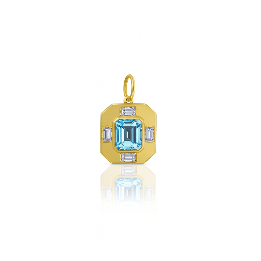 Tara Mikolay Octagon Topaz Charm