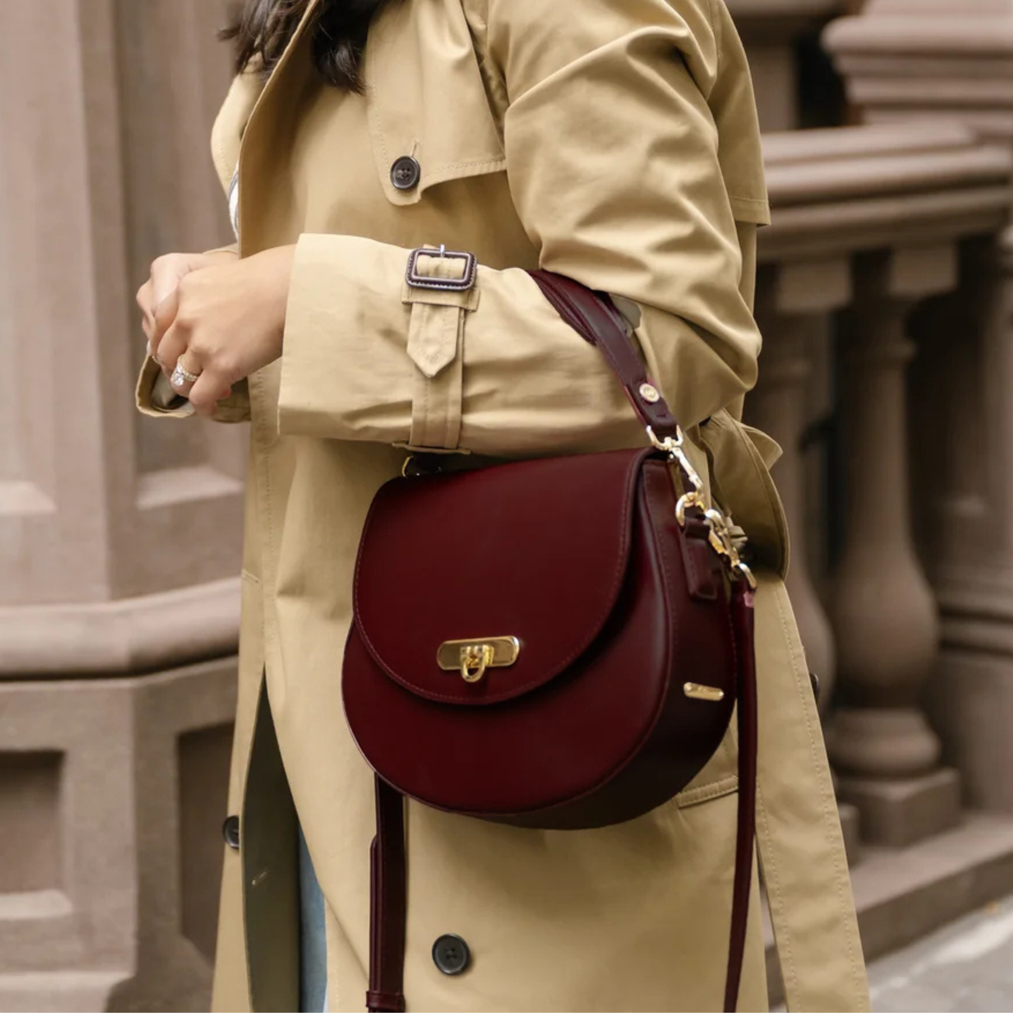 Gigi NY Sophia Saddle Bag