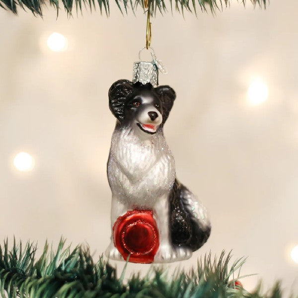 Old World Christmas Border Collie Ornament