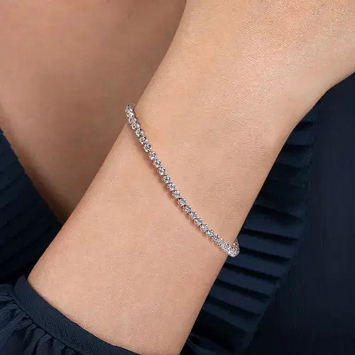 Gabriel & Co. Buttercup Set Diamond Tennis Bracelet