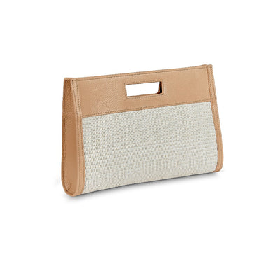 Gigi NY Remy Clutch in Natural Raffia