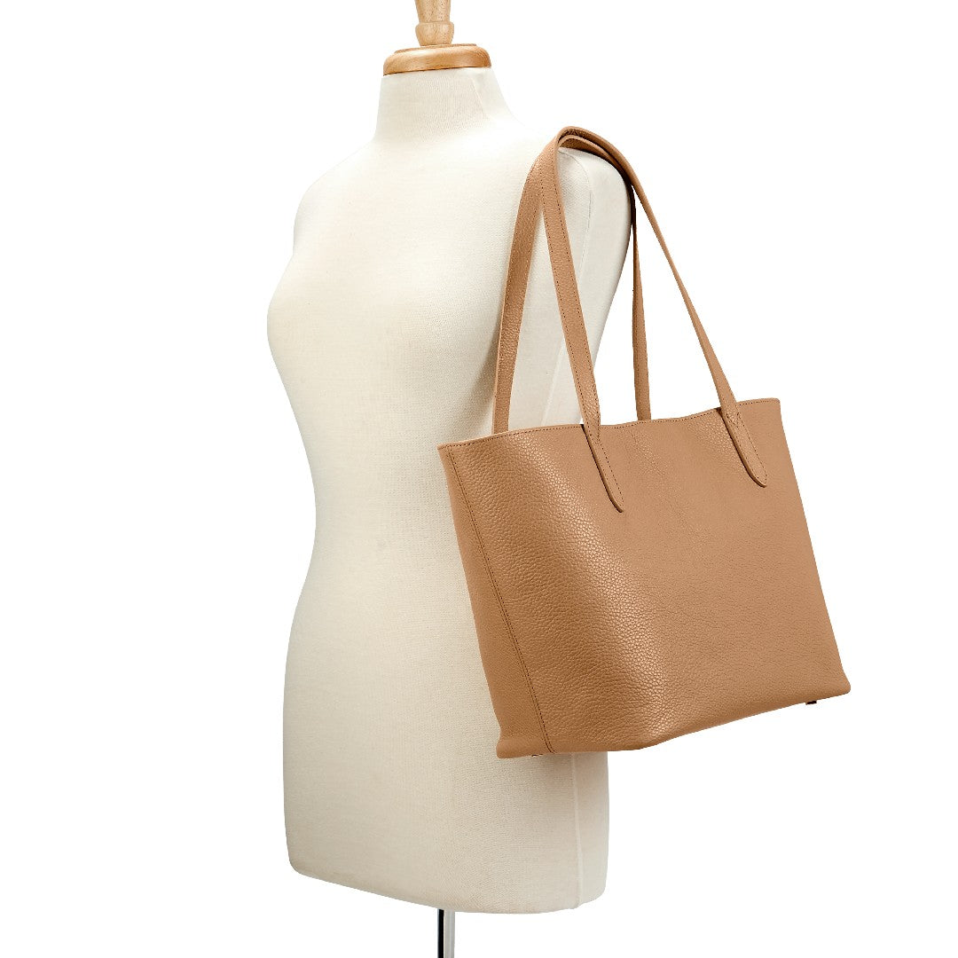 Gigi NY Pebble Leather Teddie Tote Bag