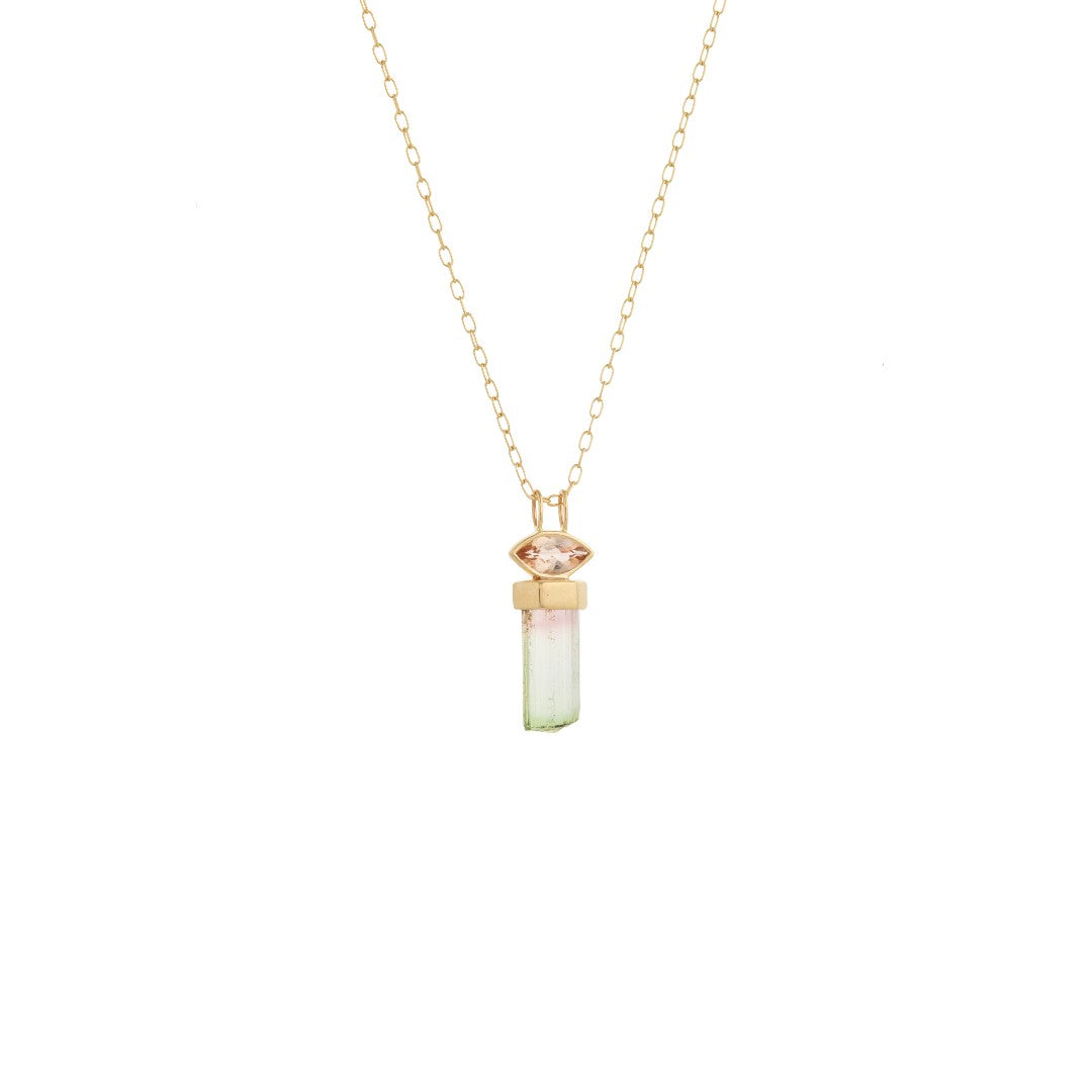 Celine Daoust Baguette Cut Tourmaline Necklace