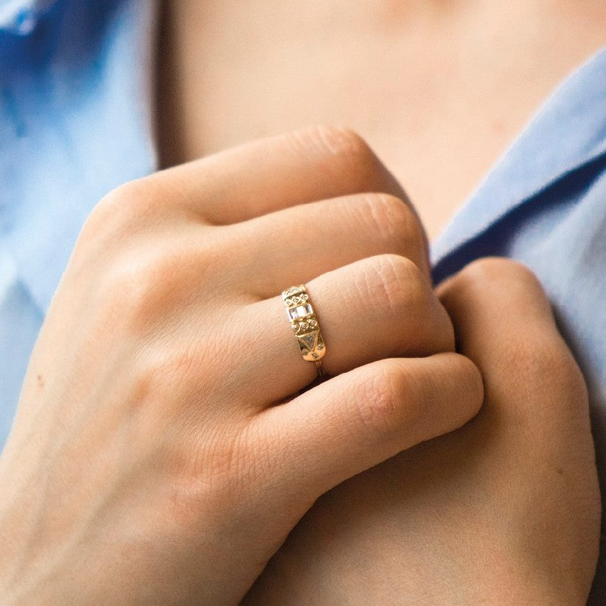 Celine Daoust Diamond Totem Ring