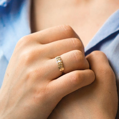 Celine Daoust Diamond Totem Ring