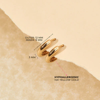 Polished Little Girl's Hoops