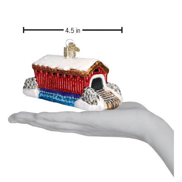 Old World Christmas Covered Bridge Ornament