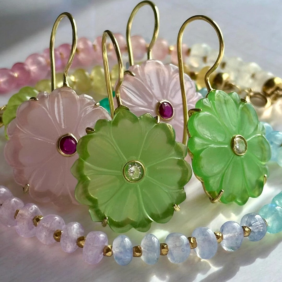 Pastel Rainbow Moonstone Sparkle Necklace