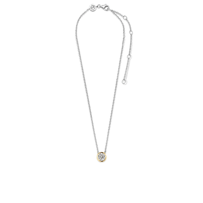 Ti Sento Milano Yellow Gold Bezel Necklace