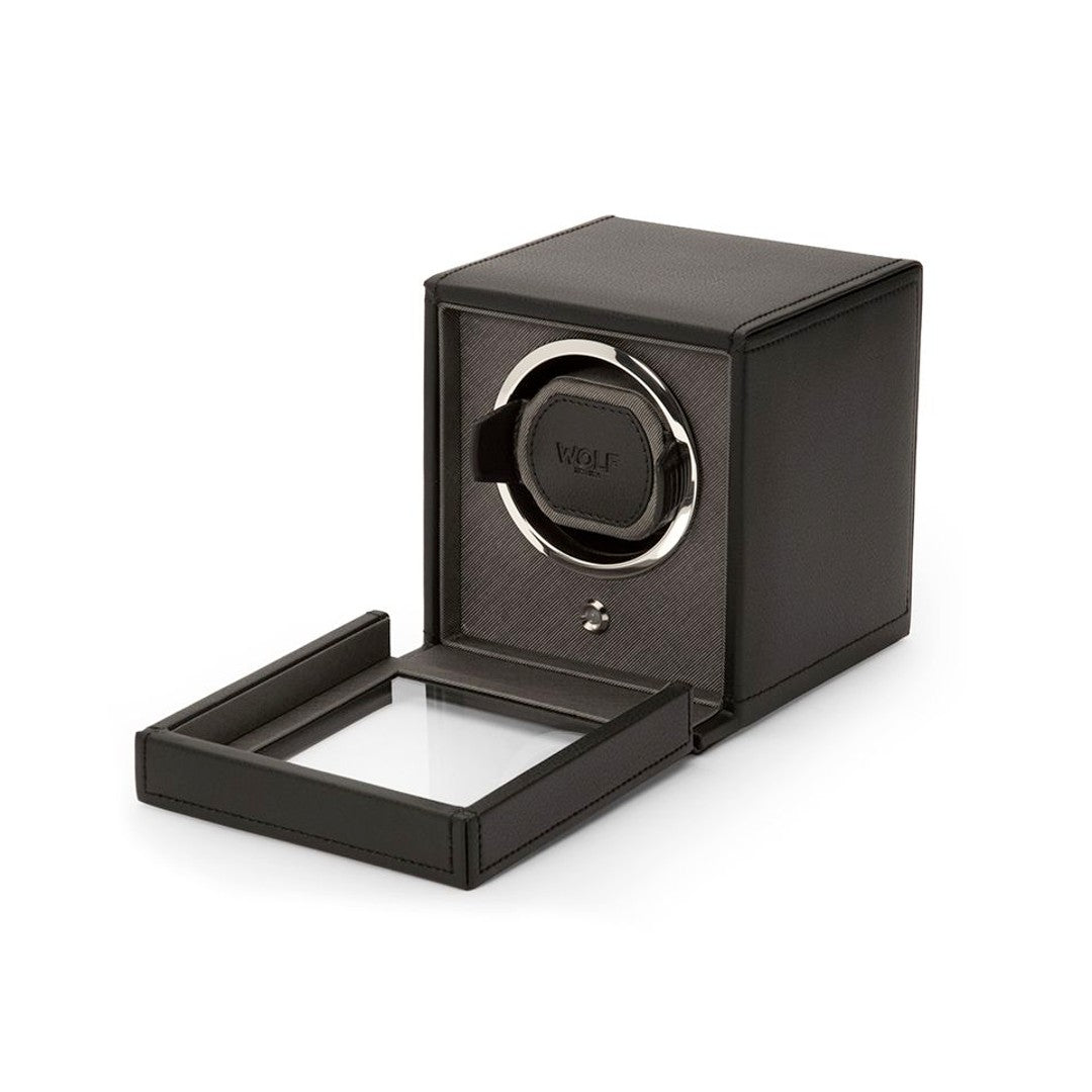WOLF Cub Single Watch Winder with Cover