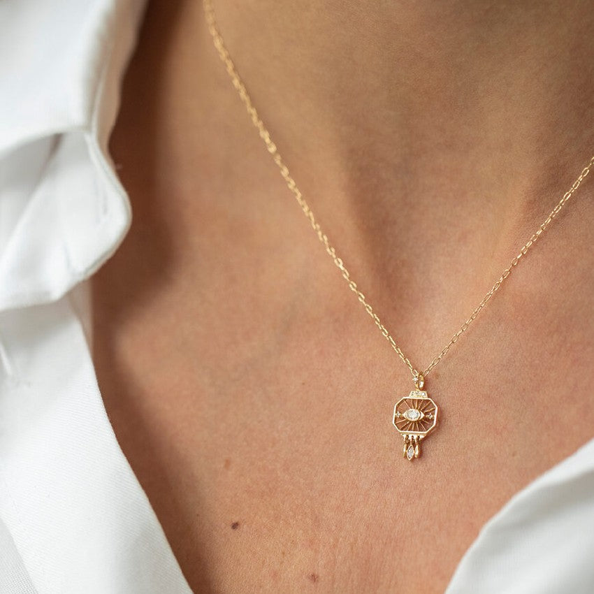 Celine Daoust Dream Maker Open Eye Necklace