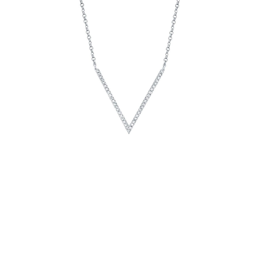 Shy Creation Diamond V-Shape Necklace