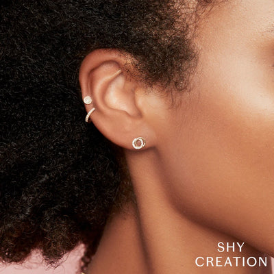 Shy Creation Small Love Knot Studs
