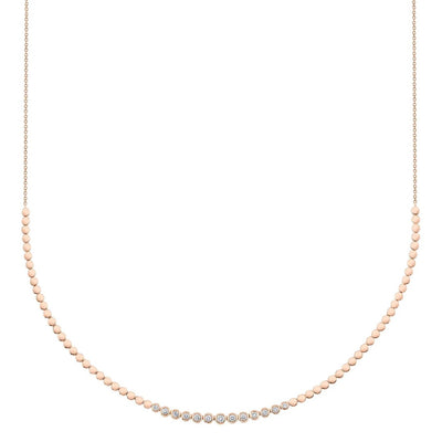 Shy Creation Bezel Diamond Necklace