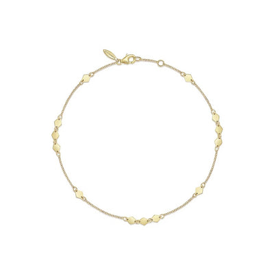 Gabriel & Co. Diamond Shaped Stations Anklet