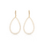 Tara Mikolay Diamond Open Pear Shape Earrings