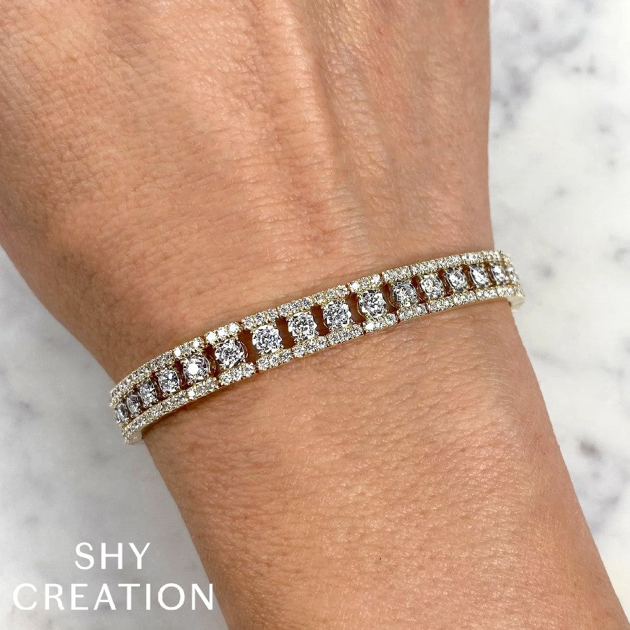 Shy Creation Diamond 4.70ct Tennis Bracelet
