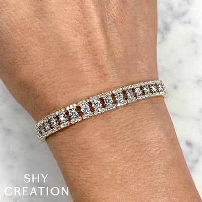 Shy Creation Diamond 4.70ct Tennis Bracelet