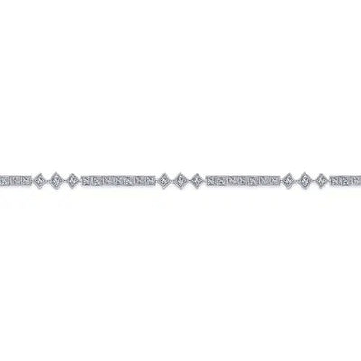 Gabriel & Co. Diamond Square Accents Tennis Bracelet