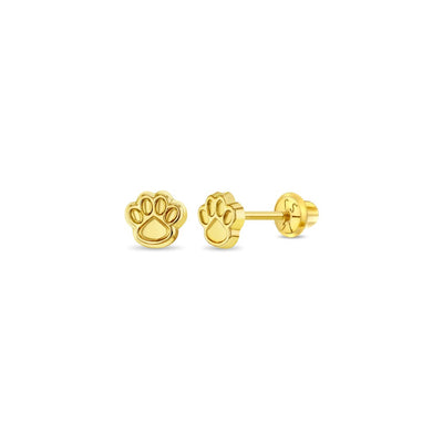 Dog Paw Little Girl's Stud Earrings