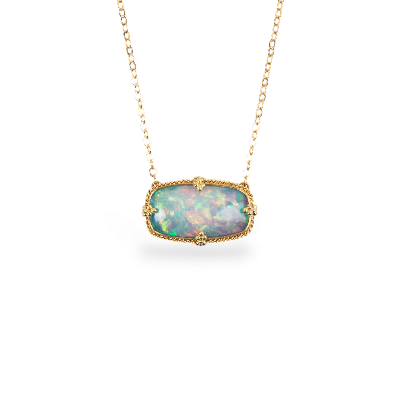 Amáli Ethiopian Opal Pendant Necklace