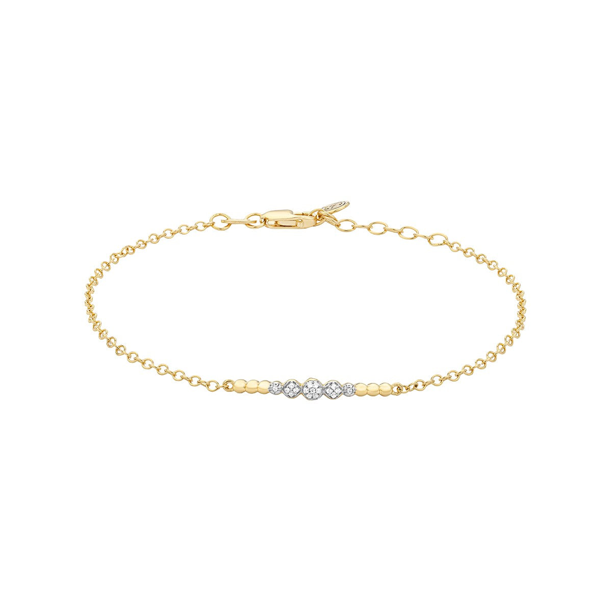 Ella Stein Beaded Connection Diamond Chain Bracelet