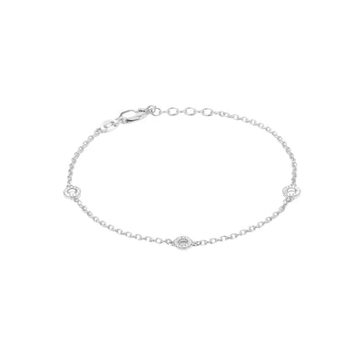 Ella Stein Diamond Circle Station Chain Bracelet