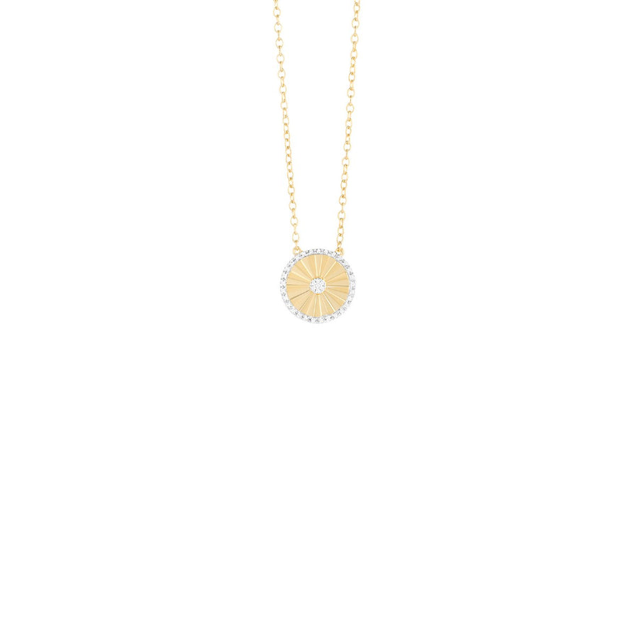 Ella Stein Circle Burst Diamond Necklace