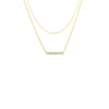 Ella Stein Diamond Bar Double Chain Necklace