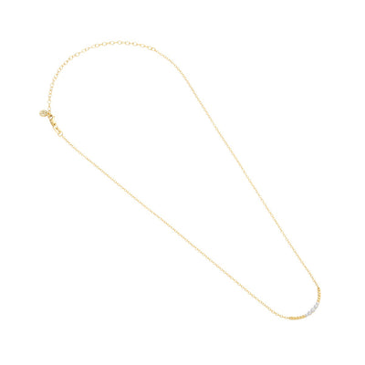 Ella Stein Beaded Connection Diamond Bar Necklace