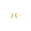 Ella Stein Diamond Crescent Moon Earrings