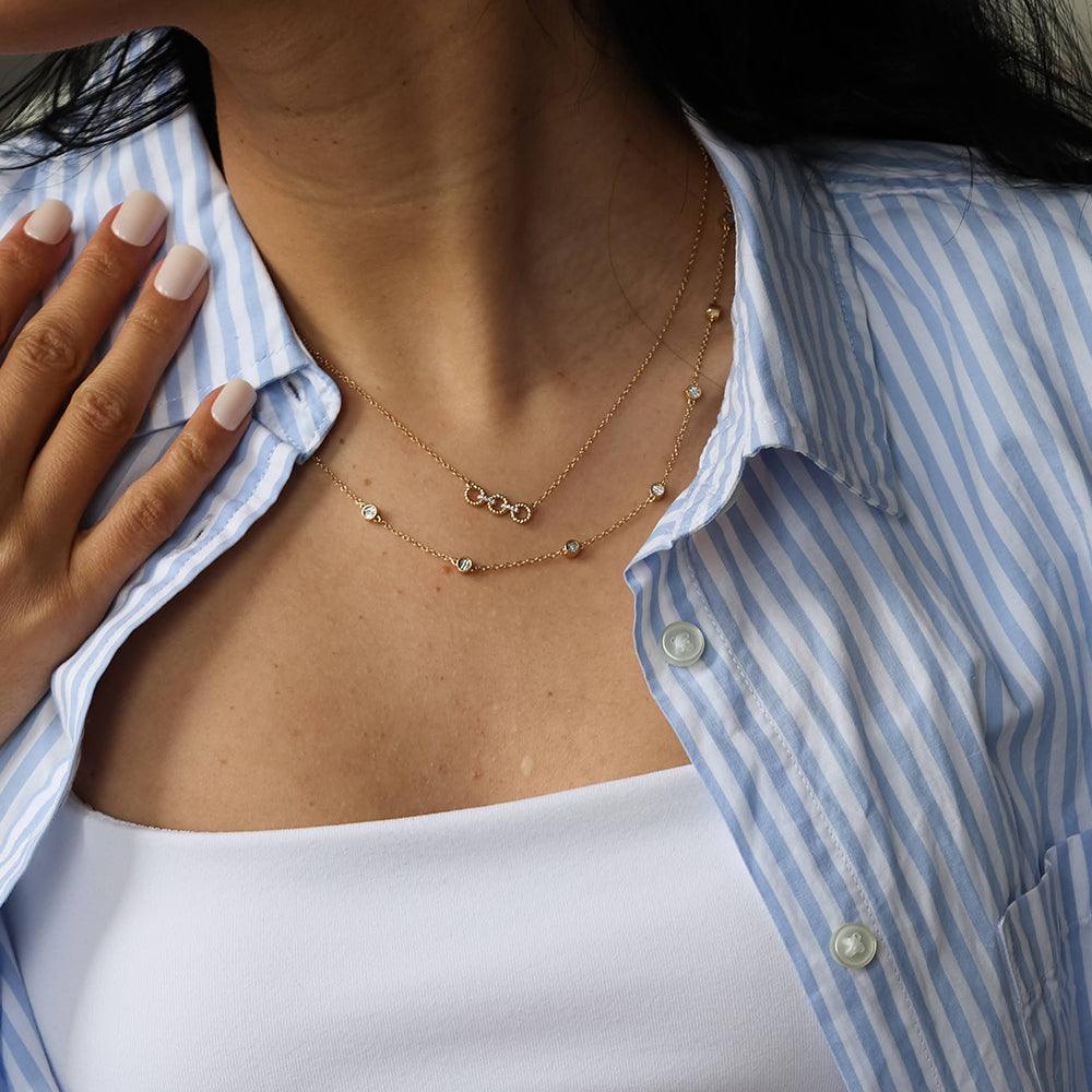 Ella Stein Diamond In The Loop Chain Necklace