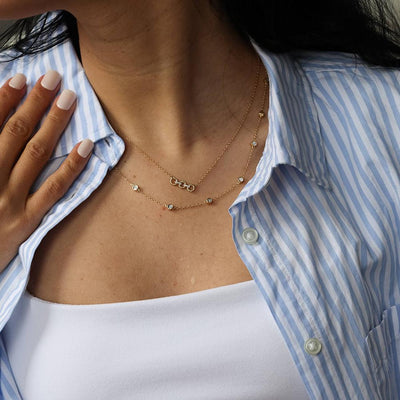 Ella Stein Diamond In The Loop Chain Necklace