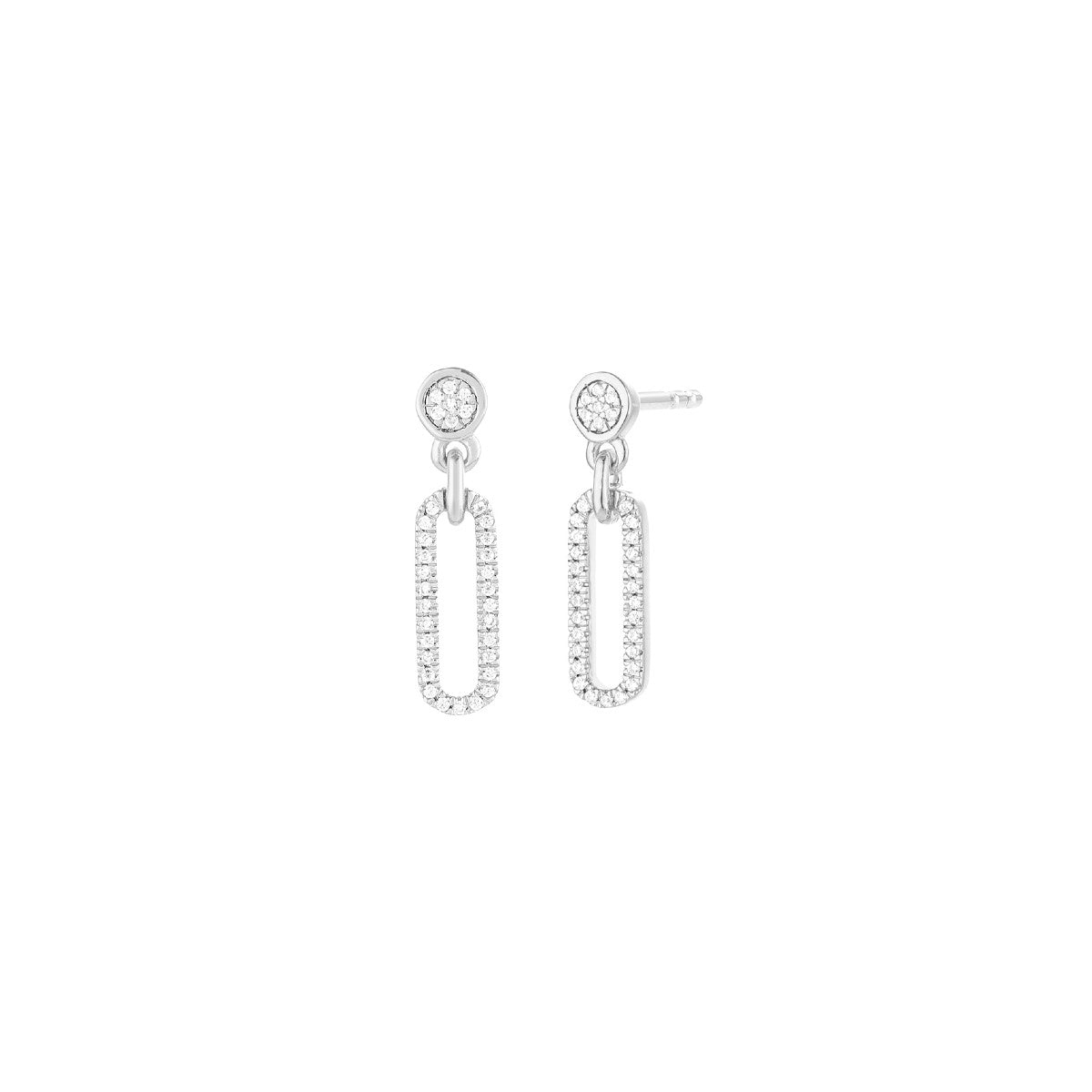 Ella Stein Meet Me in the Middle Diamond Earrings