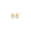 Ella Stein Entwined Discs Diamond Stud Earrings