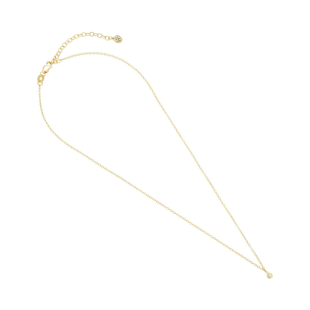 Ella Stein Small Pave Diamond Circle Necklace